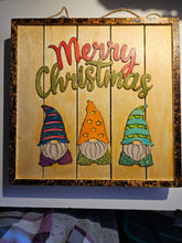 Load image into Gallery viewer, Gnome Christmas Wooden Sign
