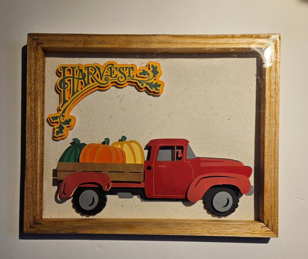 Harvest Red 3D Truck