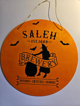 Load image into Gallery viewer, Salem  Witch Cirle Wooden Sign
