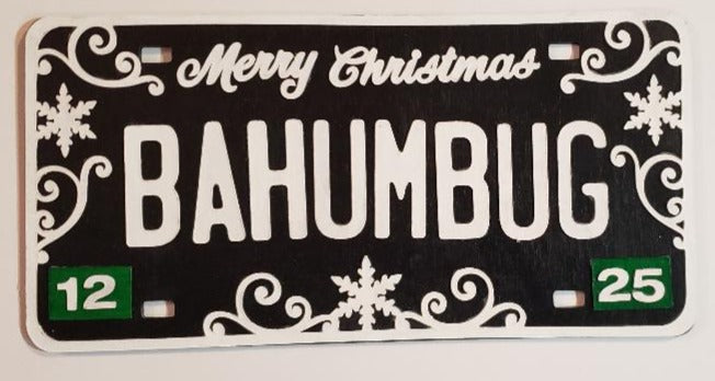 Holiday Bahumbug License Plate