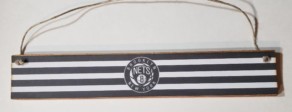 Brooklyn Nets Wood Sign