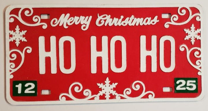 Holiday Ho Ho Ho License Plate