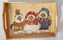 Load image into Gallery viewer, Cozy Poplar Bears Wooden Tray
