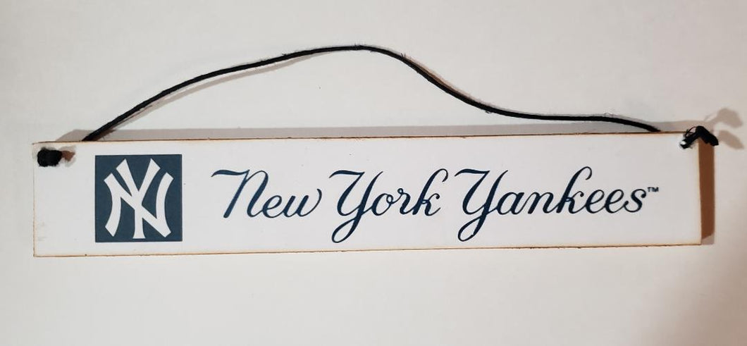 NY Yankees Wood Sign