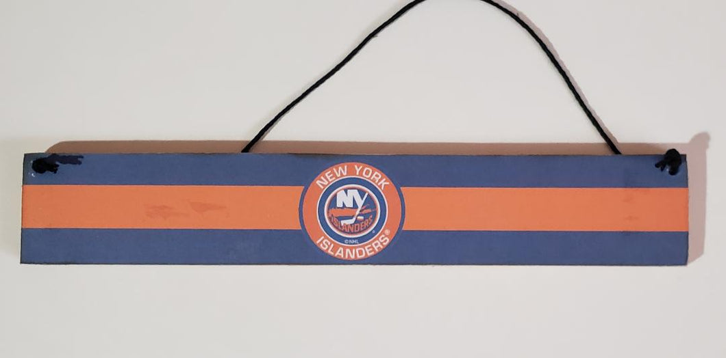 NY Islanders Wood Sign