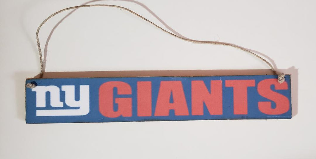 NY Giants Wood Sign