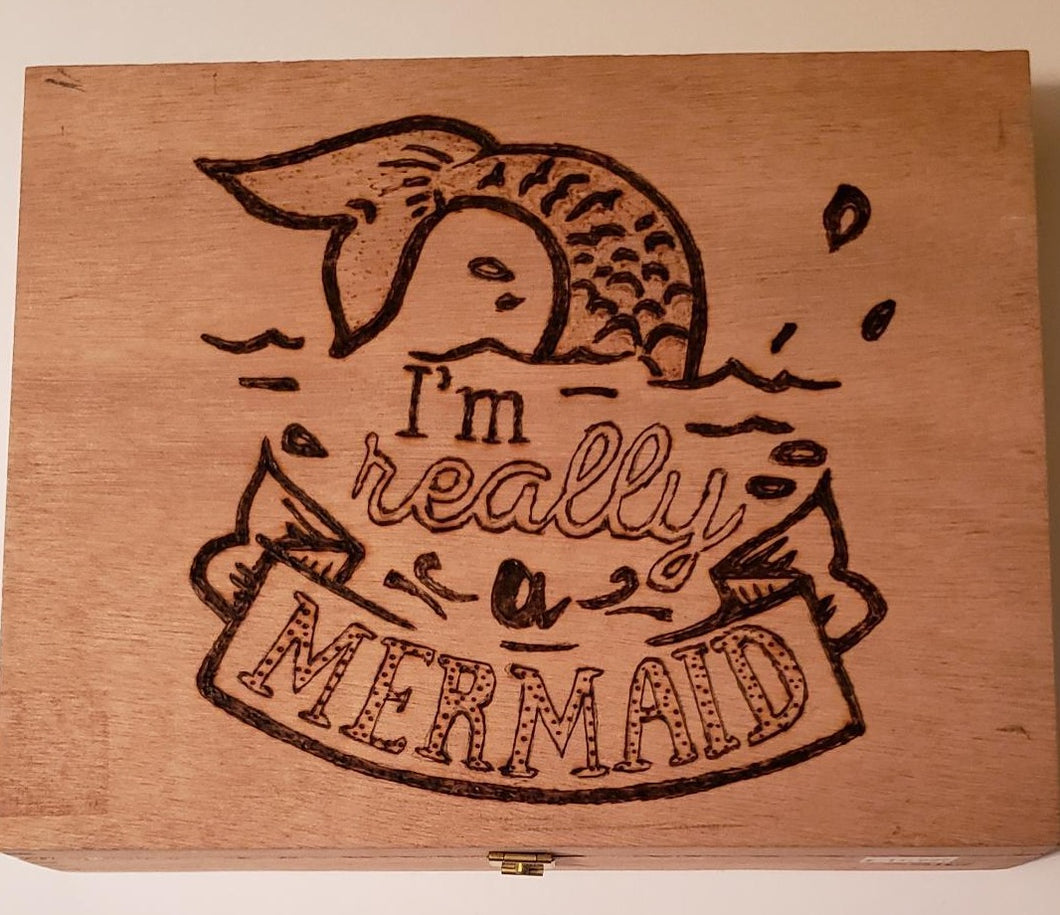 Mermaid Cigar Box