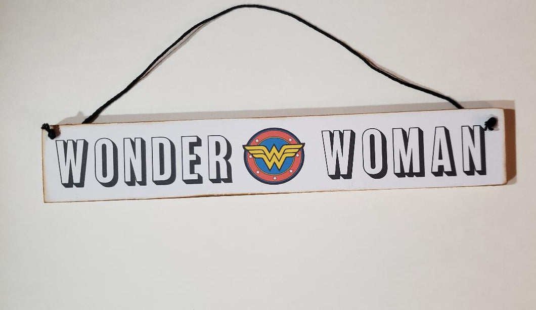 Wonder Woman Wooden Sign